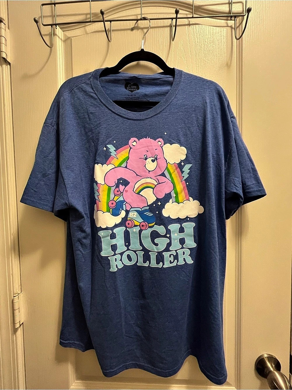 Care Bears High Roller Graphic T-Shirt Blue Large